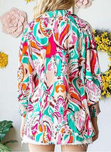 Floral print Long Sleeve Casual Shirt image 7