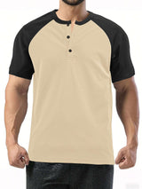 Casual Button Front Athletic T-shirt image 4