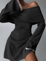 Off-Shoulder Sheath Dress image 2