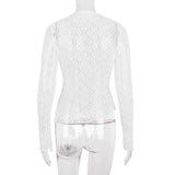 Long-Sleeve Wrap Top with Asymmetrical Design image 4