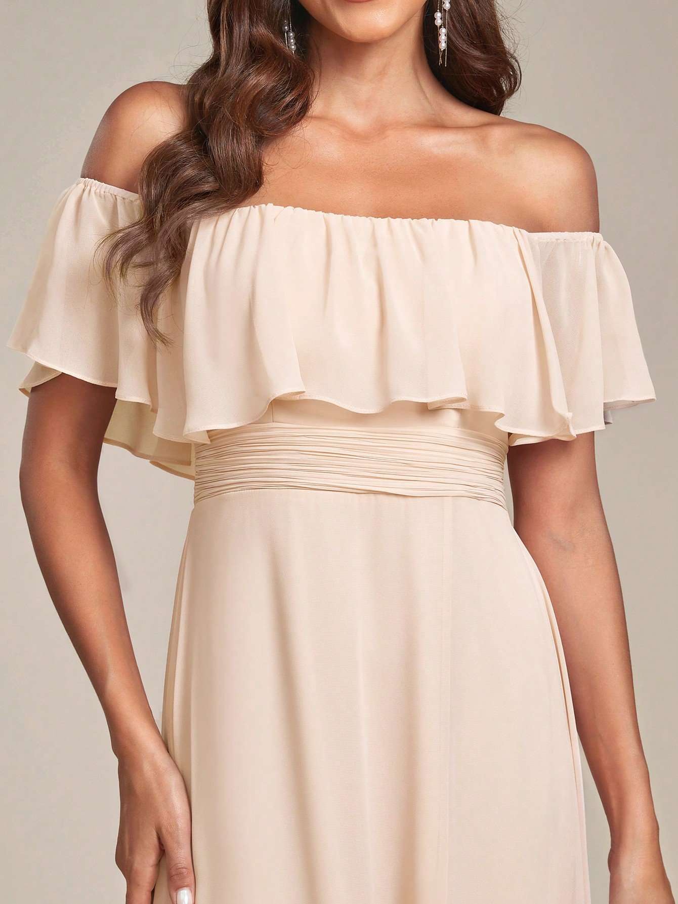 Off-Shoulder Ruffle Maxi Dress image 2