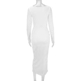 Cutout Twist Front Slit Maxi Dress image 7