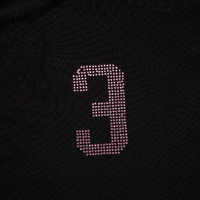 Mesh Patchwork O-Neck White Stripe Skinny Top image 7