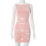Sleeveless Bodycon Dress with Cut-Out Details image 2