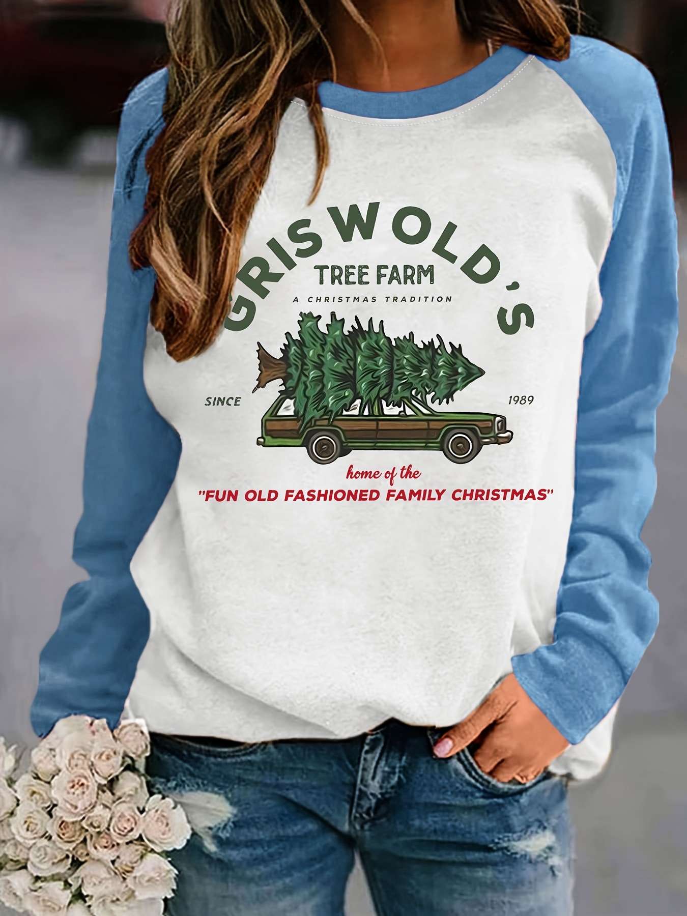 Griswold's Christmas Tradition Raglan Sweatshirt image 2