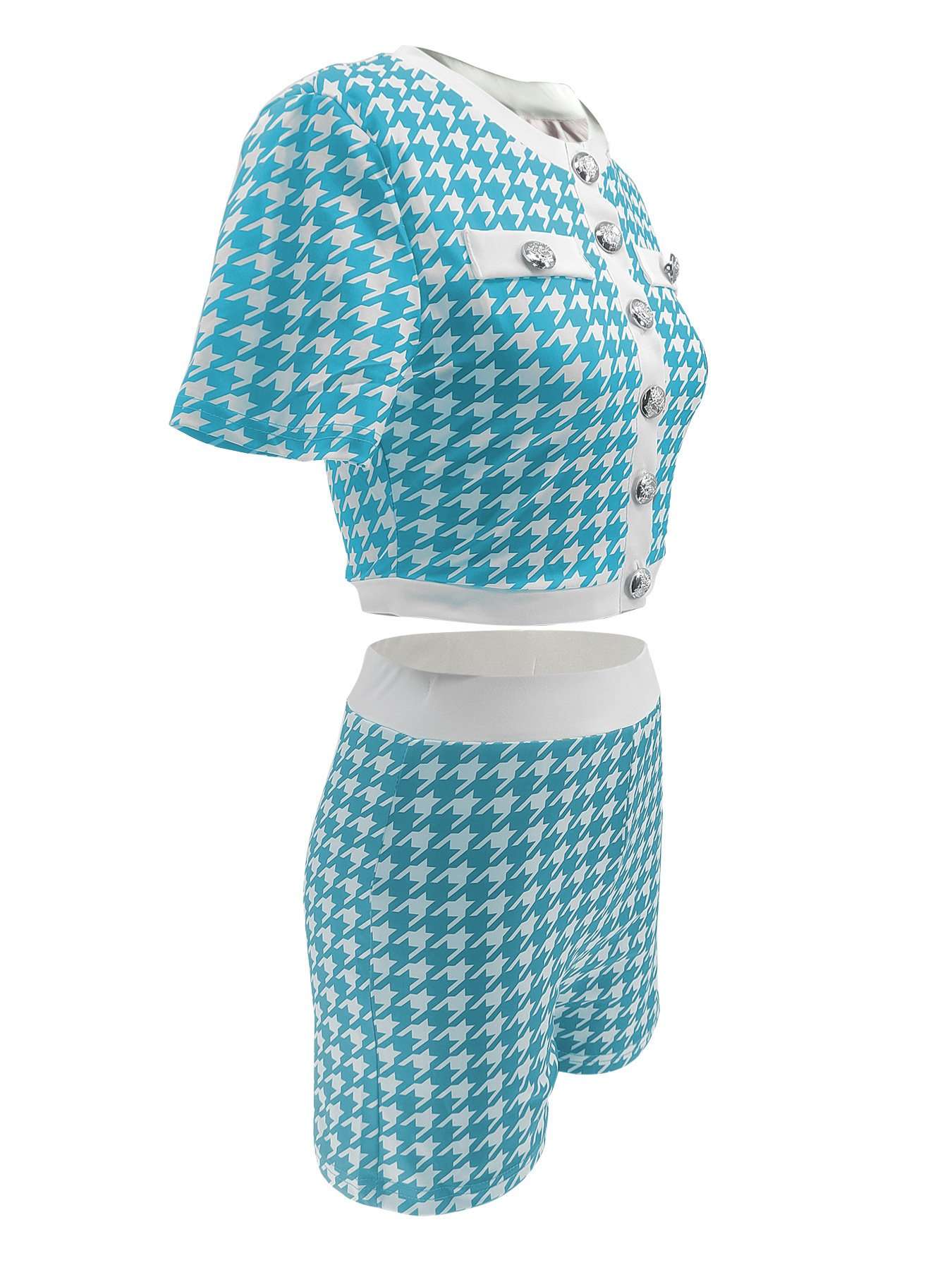 Crop Top & High-Waisted Shorts Set image 5