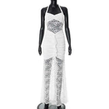 Elegant Lace Cut-Out Maxi Dress image 2
