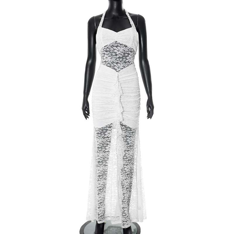 Elegant Lace Cut-Out Maxi Dress image 2