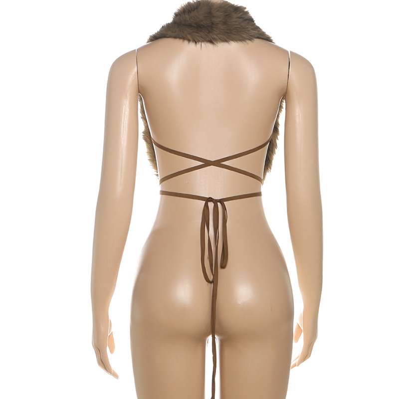 Luxurious Trimmed Open-Front Vest image 6