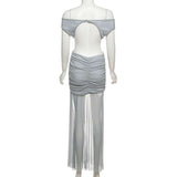 Off-Shoulder Gown with Cutouts image 5