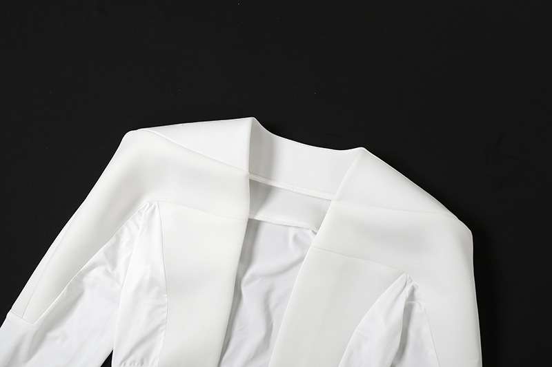 Structured Crop Jacket with Wrap Tie Detail image 5