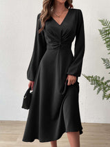 Solid Sheath Midi Dress image 2
