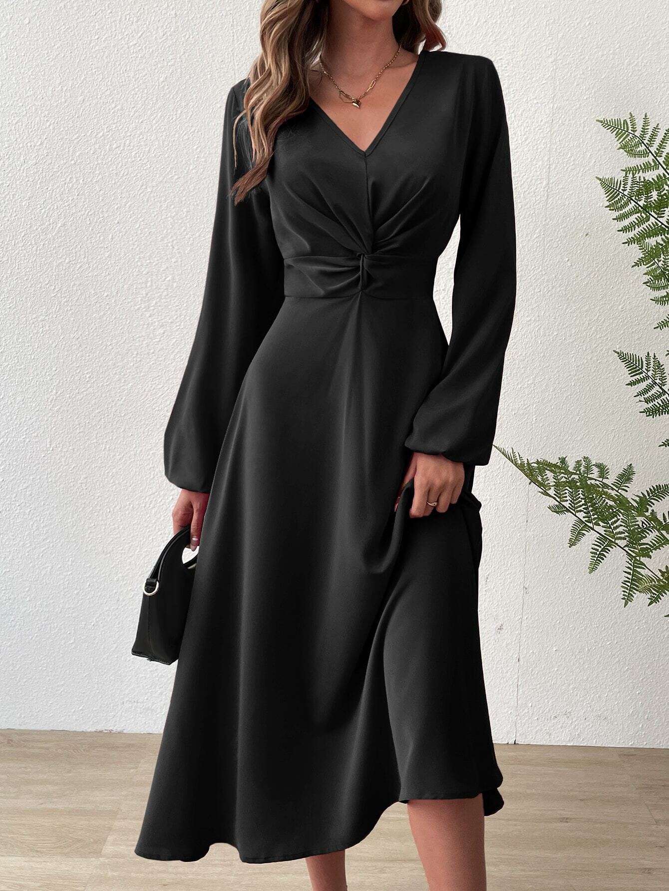 Solid Sheath Midi Dress image 2