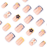 Nail Art with 3D Flower and Star Accents image 4