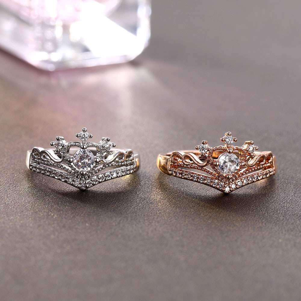 Crown-Shaped Engagement Ring image 7