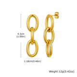 Chain Link Drop Earrings image 5