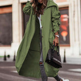 Hooded Trench Coats - S, Foliage Green image