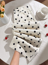 Polka Dot Wide Leg Pants