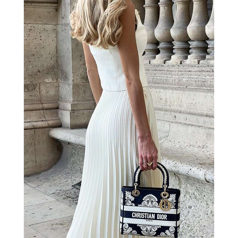 Pleated Midi Skirt & Vest Set image 3