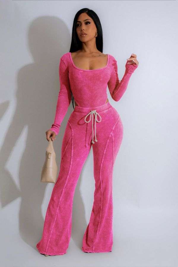 Sold Bodysuit & Pants Set - M, Sachet Pink image