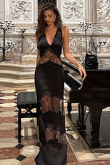 Illusion Lace Panel Gown image 0