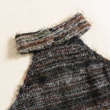 High Neck Backless Crop Top Mini Skirt Set image 4