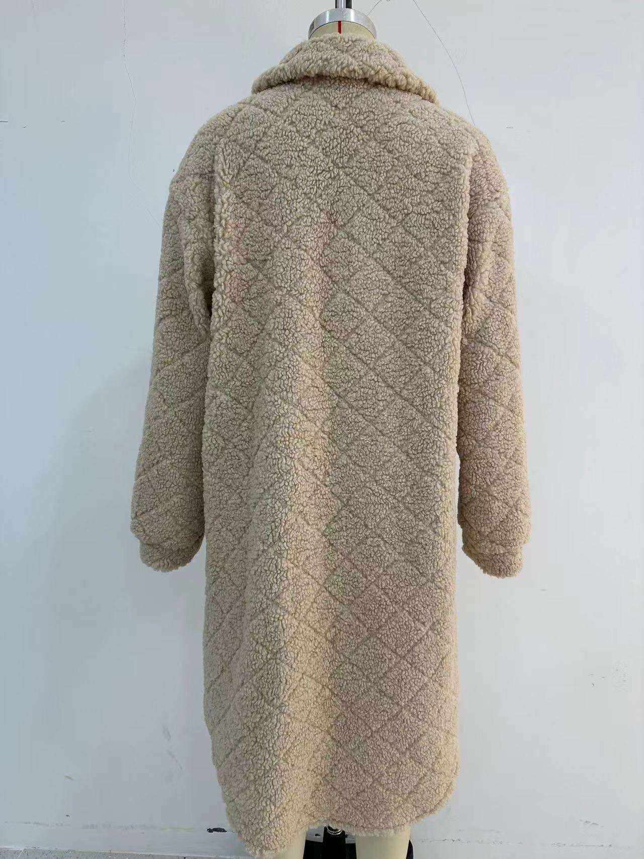 Button Up Drop Shoulder Long Sleeve Coat image 3