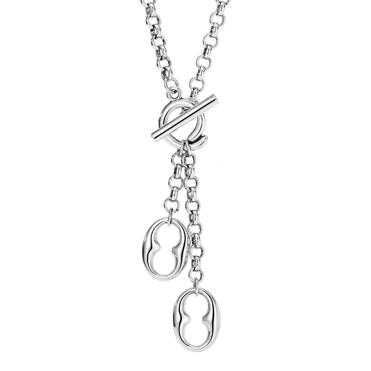 Chain Necklace with Toggle & Pendant image 2