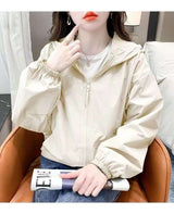 Hooded Zipper Thin Jackets image 3