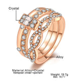 Elegant Gold Crystal Ring image 2