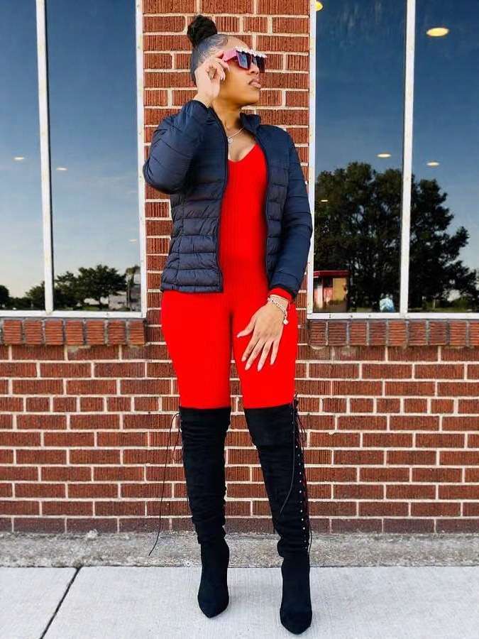 Black Puffer Hooded Jacket image 0