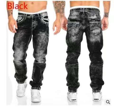 Hip Hop Fashion Casual Jeans - S, Black image