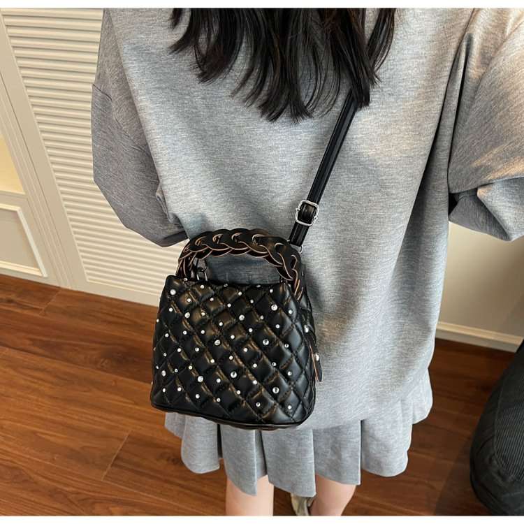 Quilted Handbag with Chain Handle