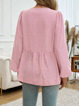 Women Striped Tie-Up Neck Top image 7