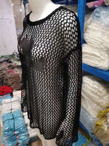 Hollow Out Crochet Knit Crop Tops Sweater image 8