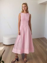 Pleated Midi Dress image 6