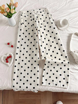 Polka Dot Wide Leg Pants