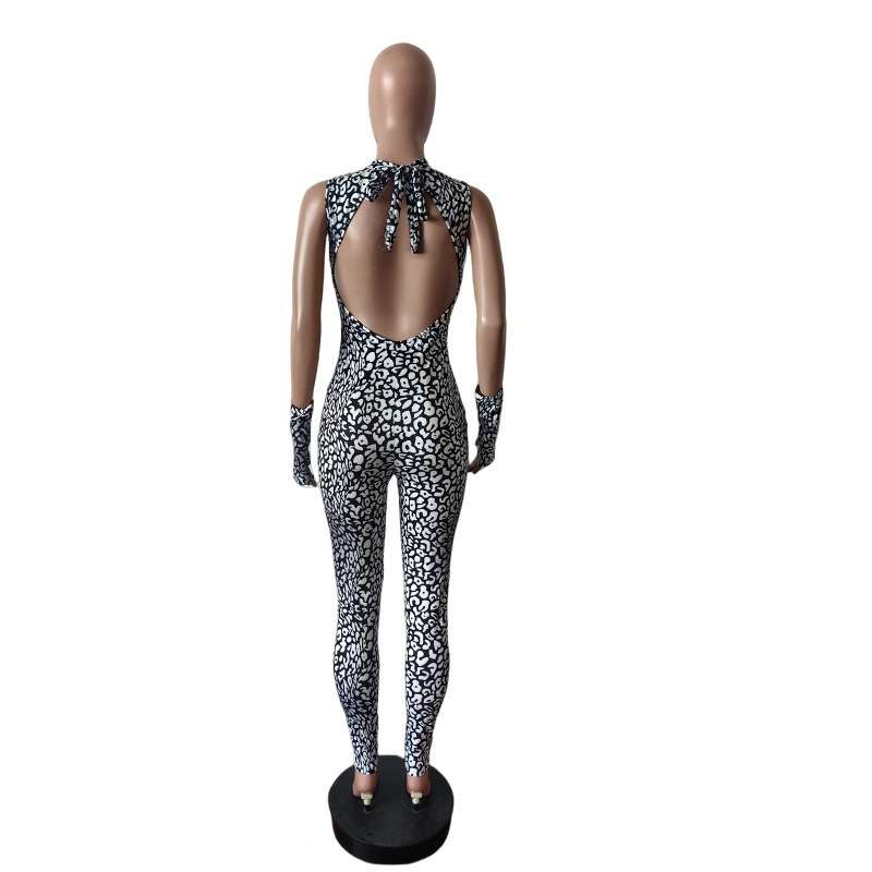 Elegant Animal Print Jumpsuit image 7