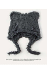 Cozy Faux Fur Snow Hat - Free Size, Grey image