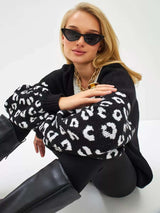 Leopard Print Cardigan with  Detail image 2