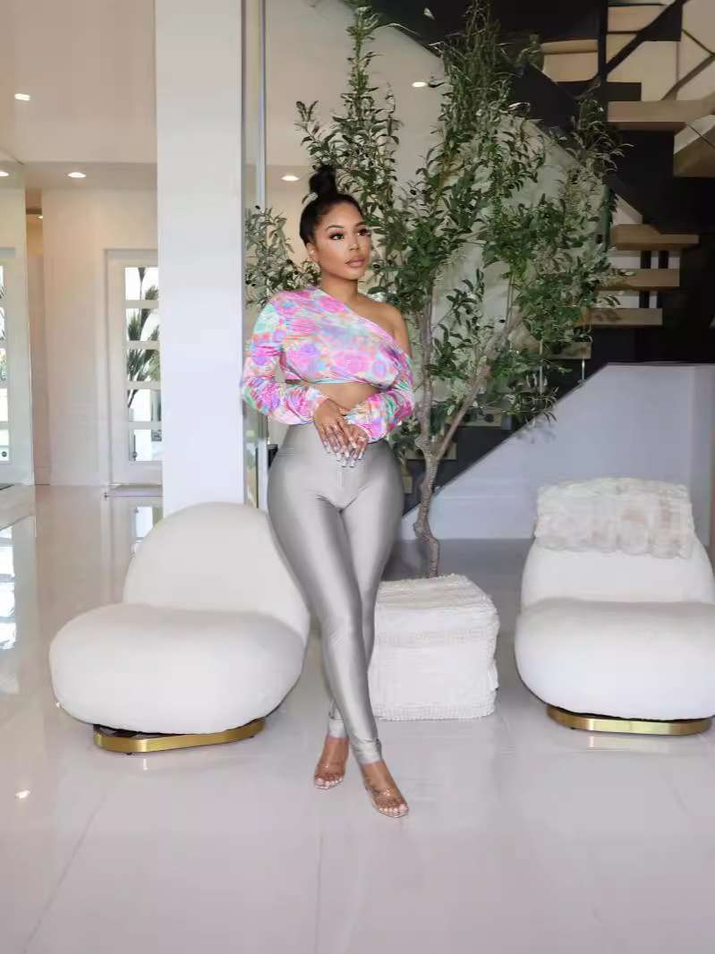 Wide Waist Leggings High Waisted image 2