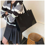 Stylish Two-Tone Tote Bag image 0