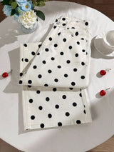 Polka Dot Wide Leg Pants