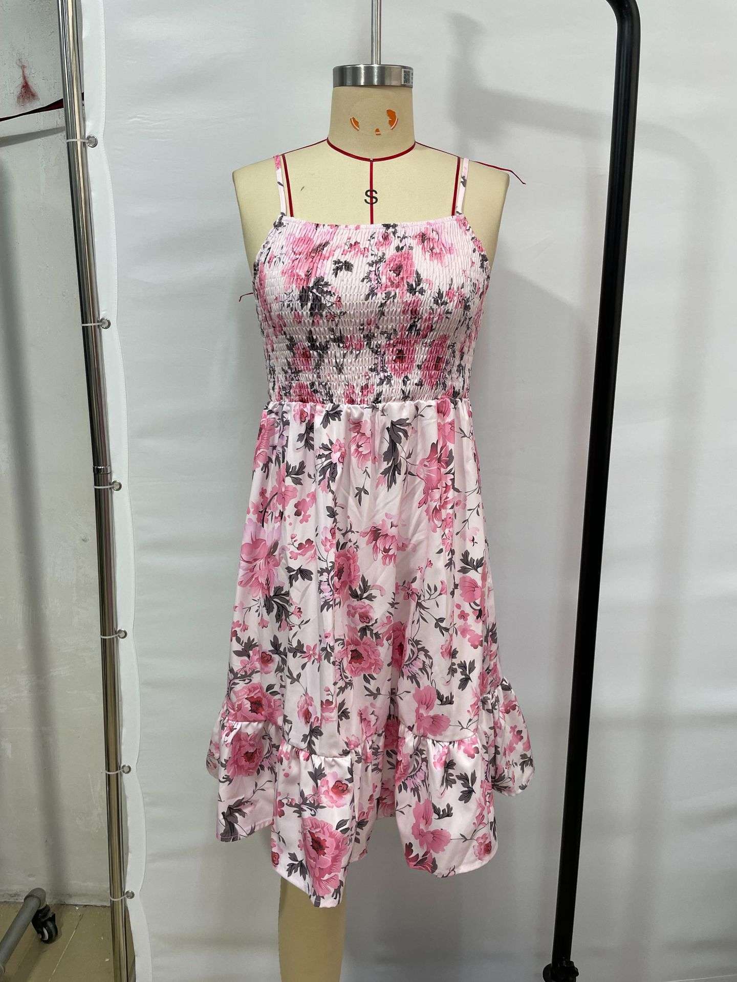 Floral Smocked Sundress with Ruffle Hem image 3