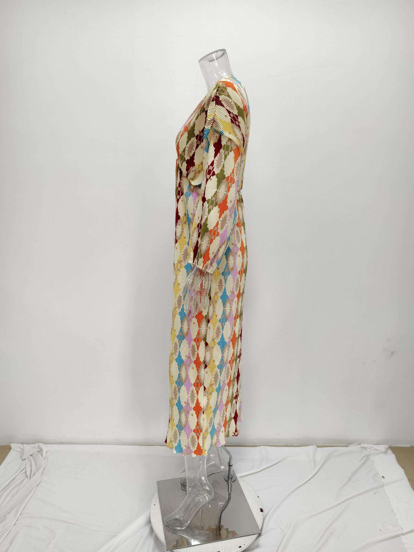 Geometric Patterns Print Midi Dress image 4