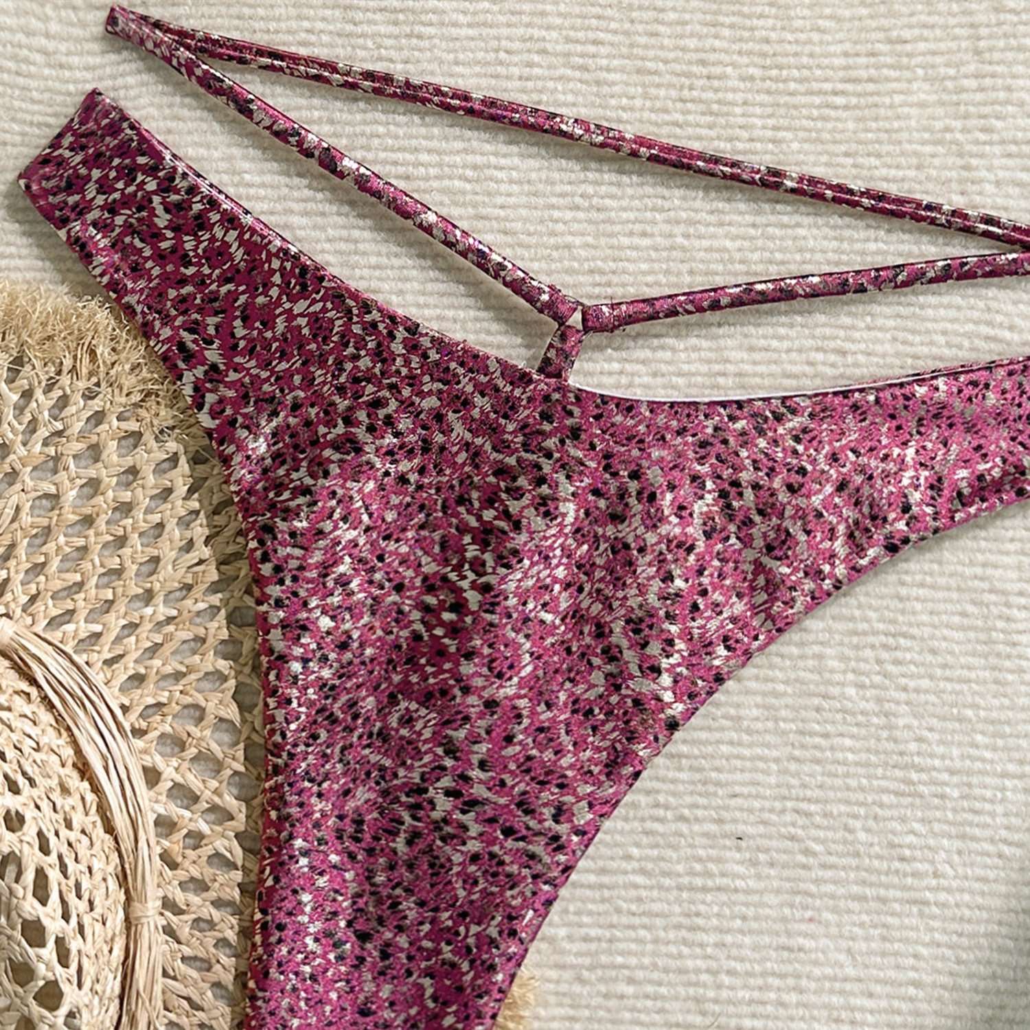 Glitter Bikini with Cutout Details image 6