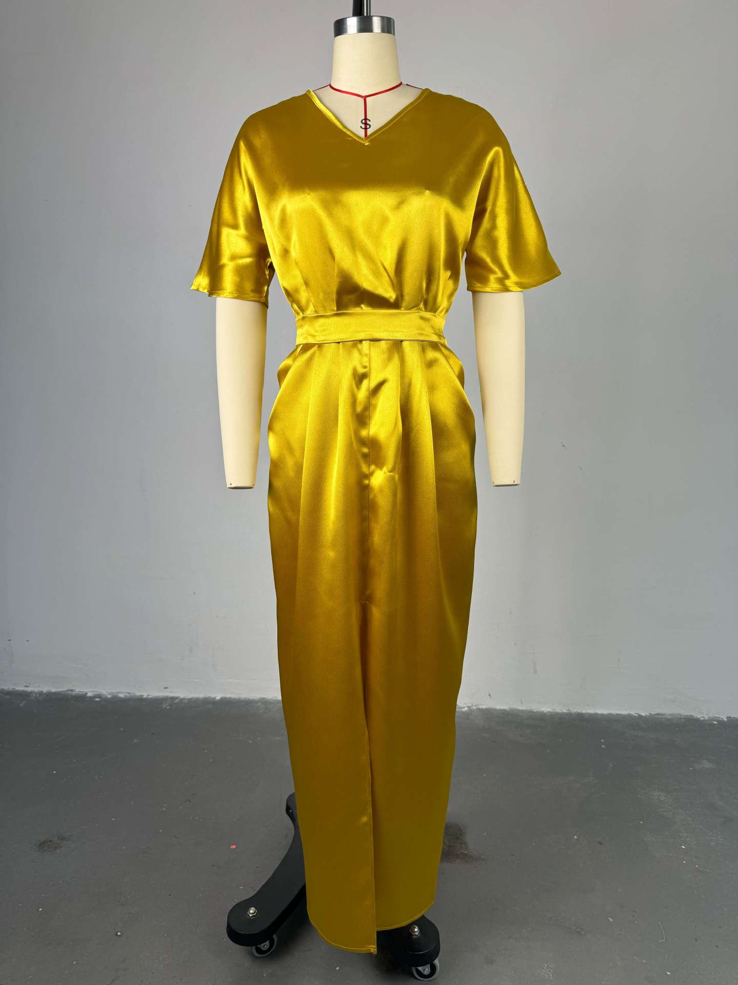 Elegant Drape Maxi Dress image 3