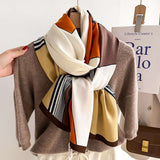 Color-Block Comfortable Luxury Scarf image 6