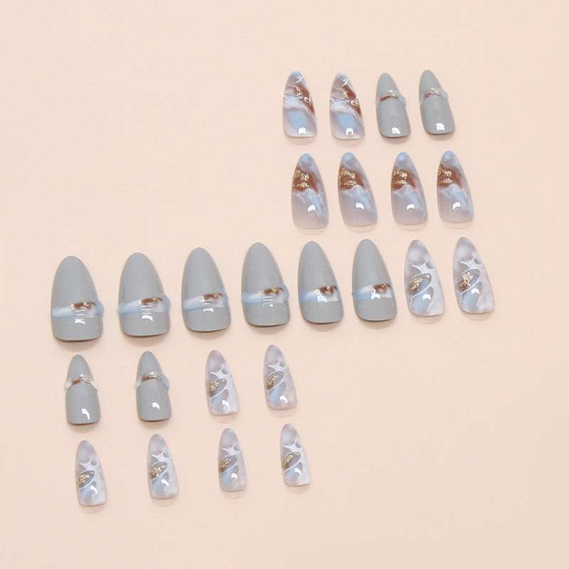 Elegant Marble-Inspired Nail Art image 3