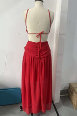 Cut-Out Maxi Dress with Gold Accent image 5